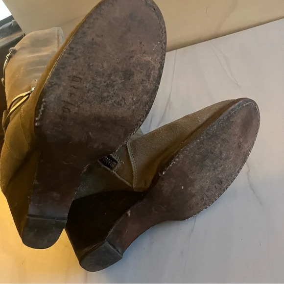 Bed‎ Stu distressed suede Monarch zip up wedges 8 - Picture 2 of 6